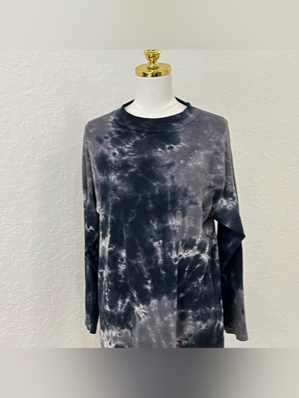 We The Free Black & Gray Tie-Dye Long Sleeve Tee
